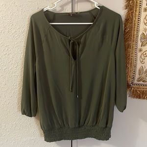 Green women small blouse